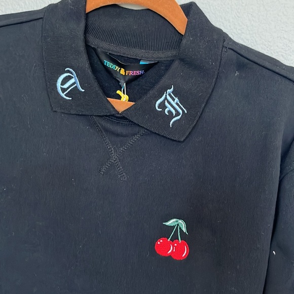NWT Teddy Fresh Collared Polo Shirt cherry - Picture 2 of 3